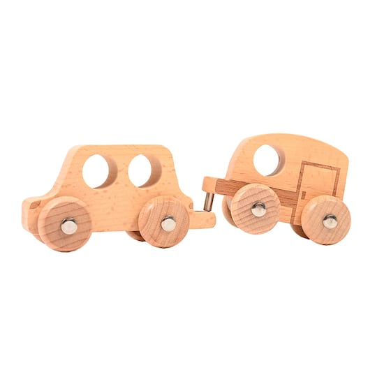 TickiT® Natural Wooden Vehicles Set
